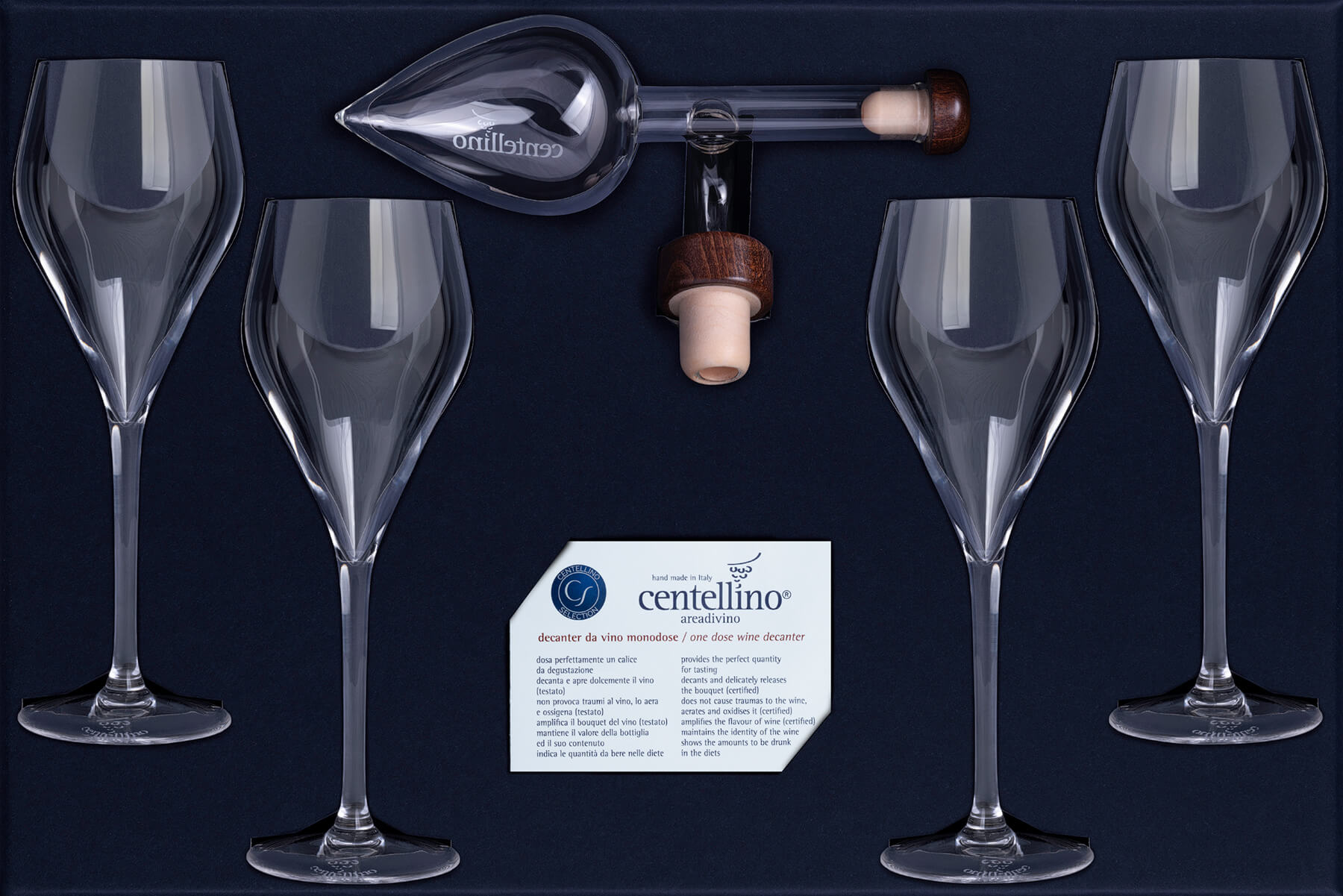Coffret — 4 Verres 200 ml + Centellino 60 ml
